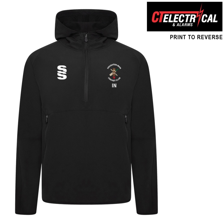 Houghton Main CC - Dual Elite 1/4 Zip Hoody / Rain Jacket - Black