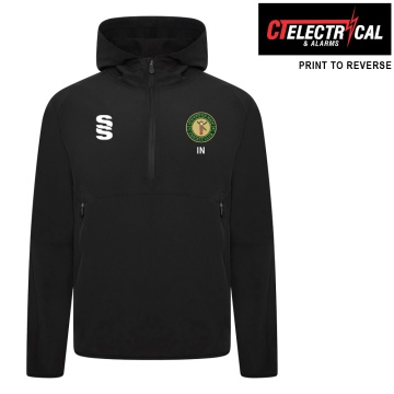 Houghton Main CC - Dual Elite 1/4 Zip Hoody / Rain Jacket - Black