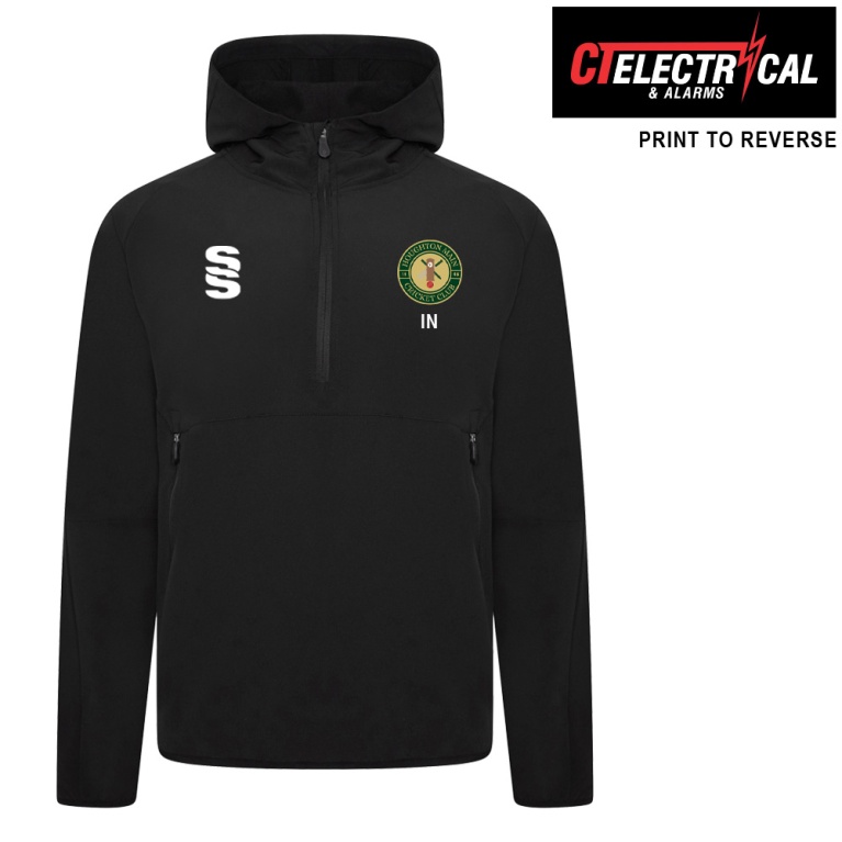 Houghton Main CC - Dual Elite 1/4 Zip Hoody / Rain Jacket - Black