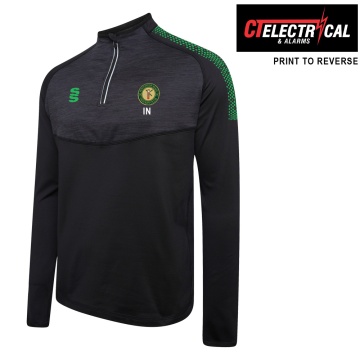 Houghton Main CC - 1/4 Zip Dual Performance Top - Black