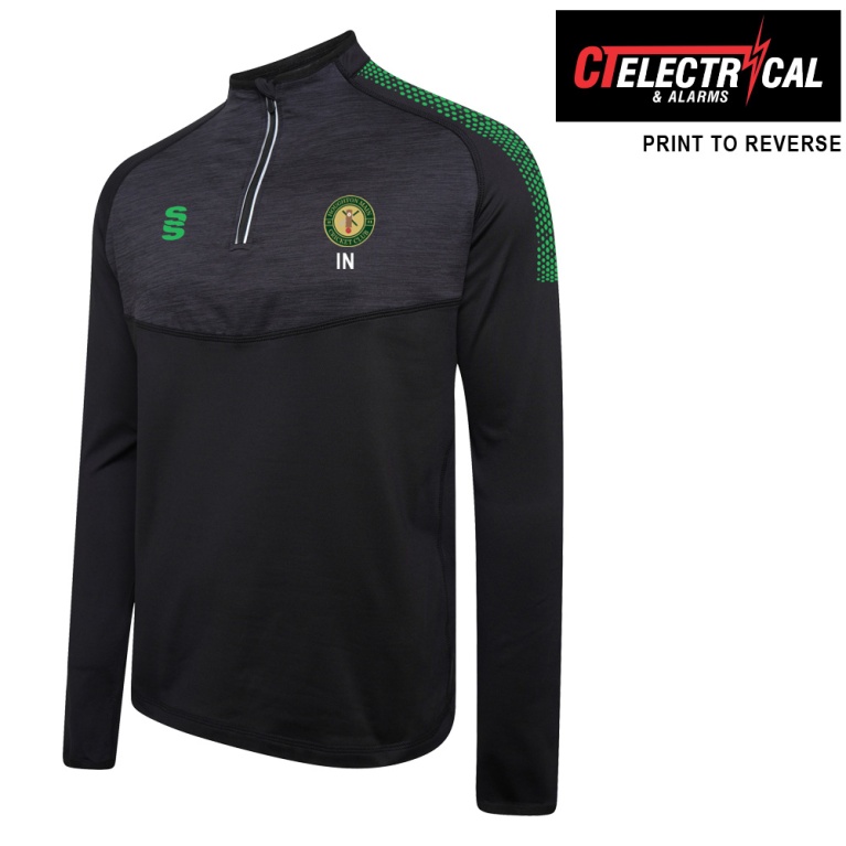 Houghton Main CC - 1/4 Zip Dual Performance Top - Black
