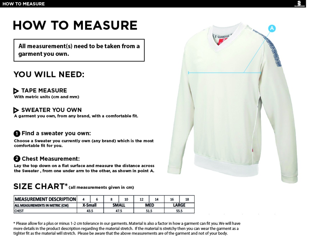 HOUGHTON MAIN CC BLAST LONG SLEEVE WOMEN'S SWEATER - Ivory - Size Guide