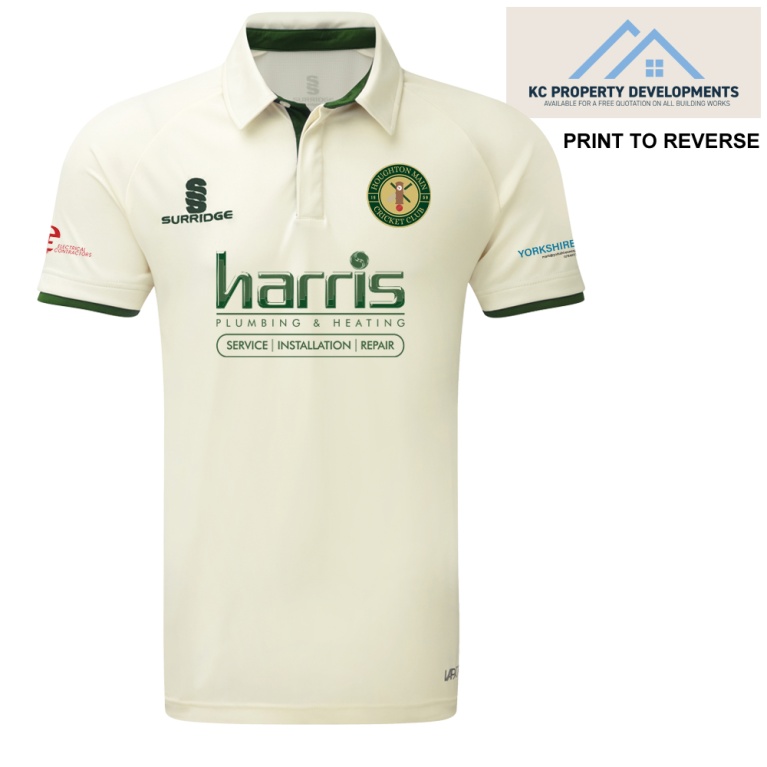 Ergo Cricket Shirt - Short Sleeve : Green Trim