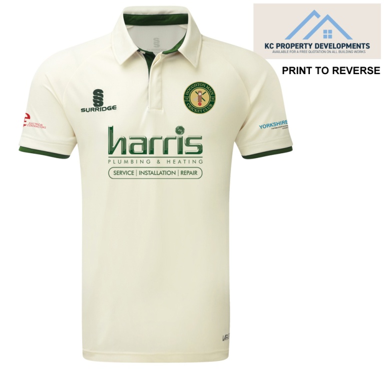 Ergo Cricket Shirt - Short Sleeve : Green Trim