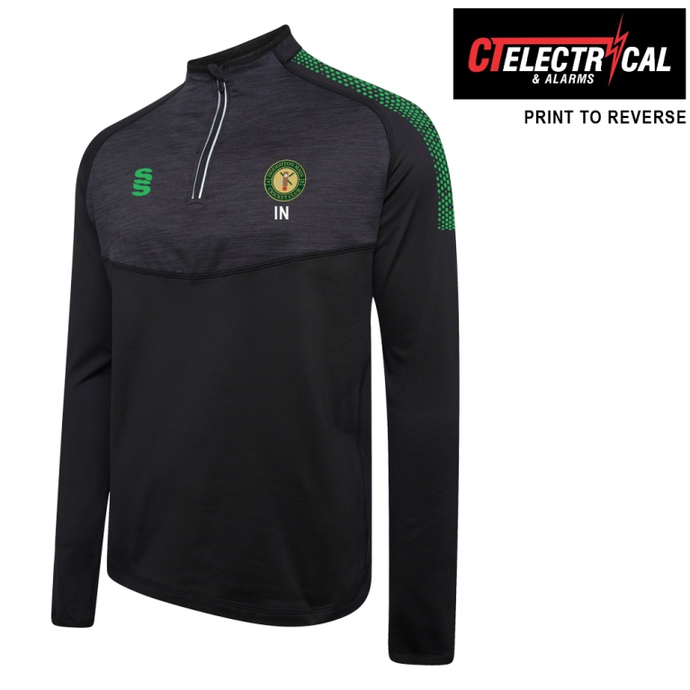 Houghton Main CC - 1/4 Zip Dual Performance Top - Black